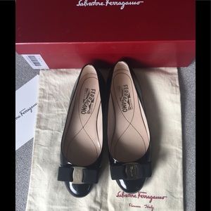 Salvatore Ferragamo: Varina Patent Ballet Flat